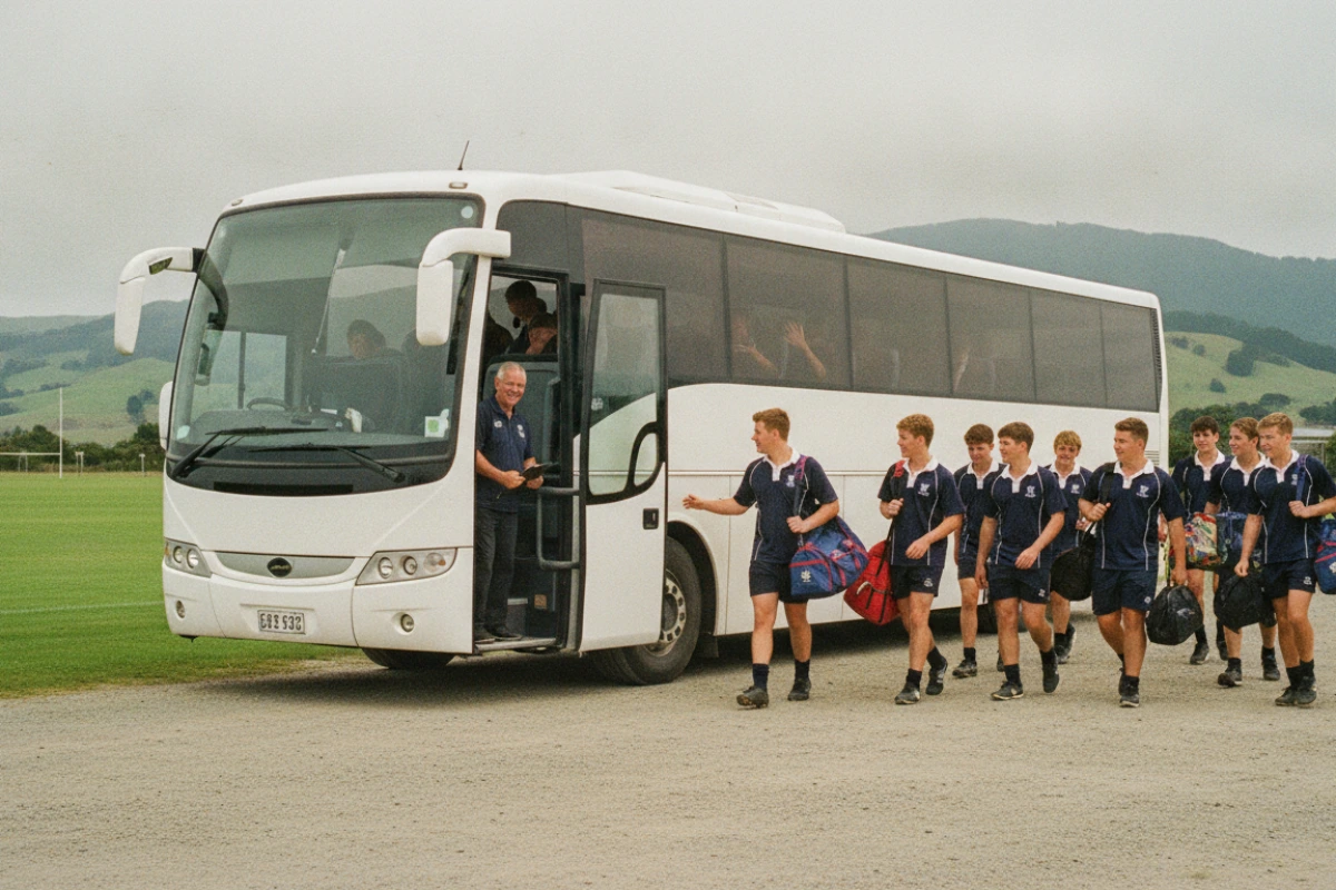 School and sports group bus hire Wellington