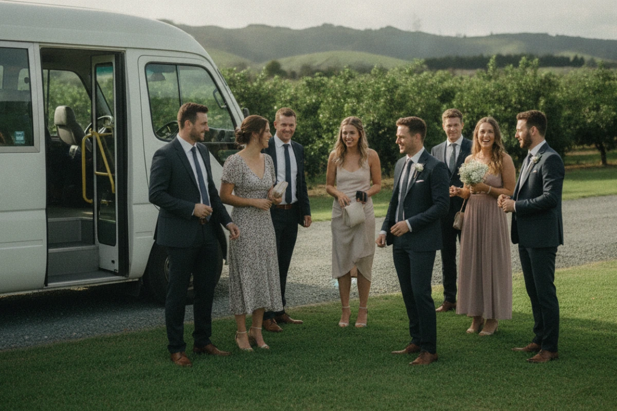 Wedding and day trip bus hire Tauranga