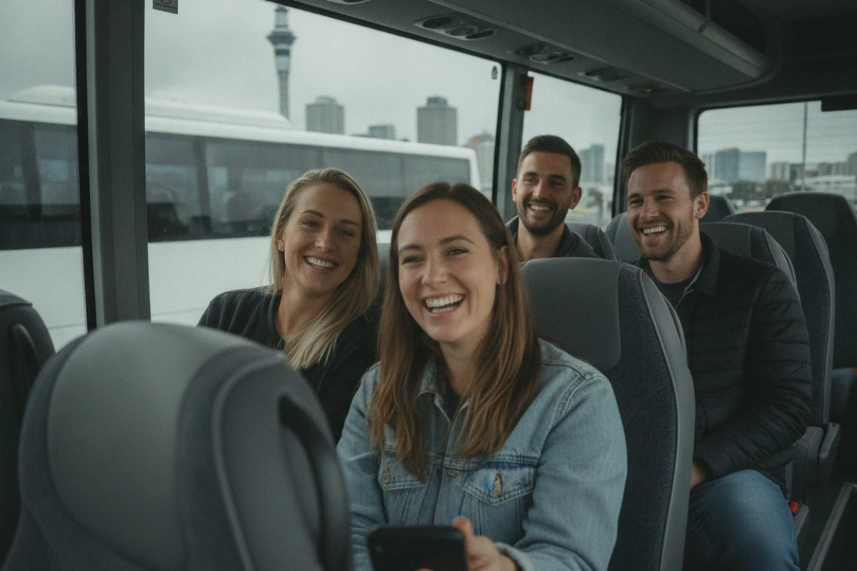 Airport transfer coach in Auckland