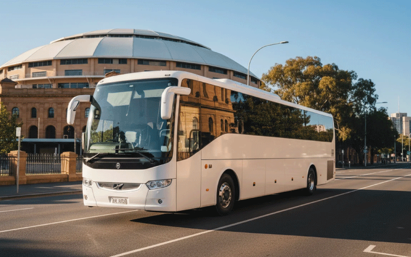 Corporate group using bus hire Adelaide for a strategy retreat to the Barossa Valley in 2026