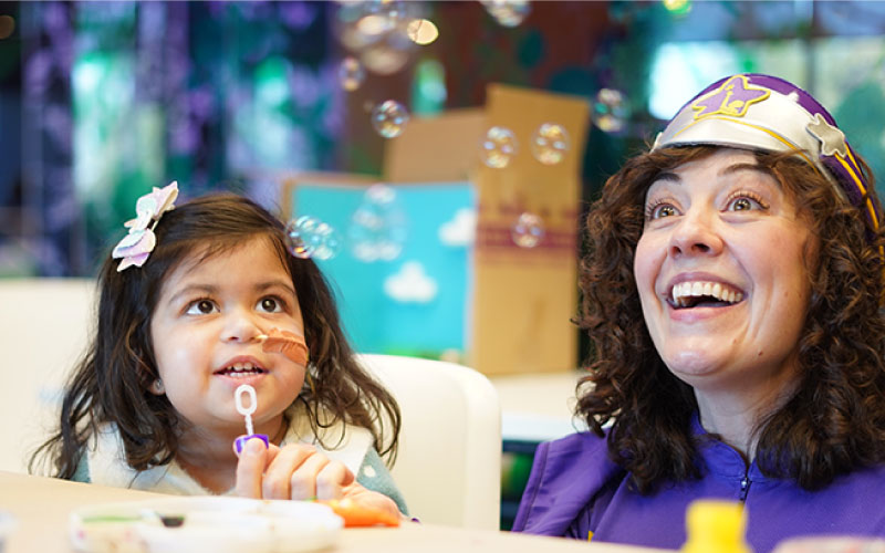 Happy children enjoying a special Starlight IN-HOSPITAL Event