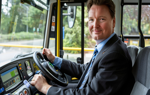 Image of a bus driver